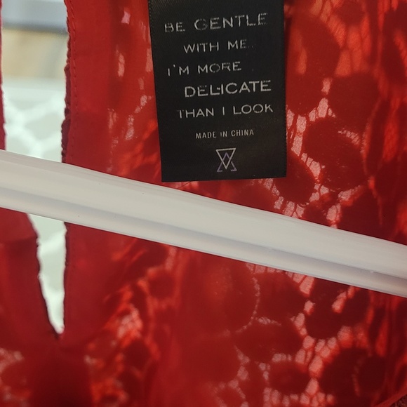 Talula Red Lace Mini Dress - Picture 3 of 5